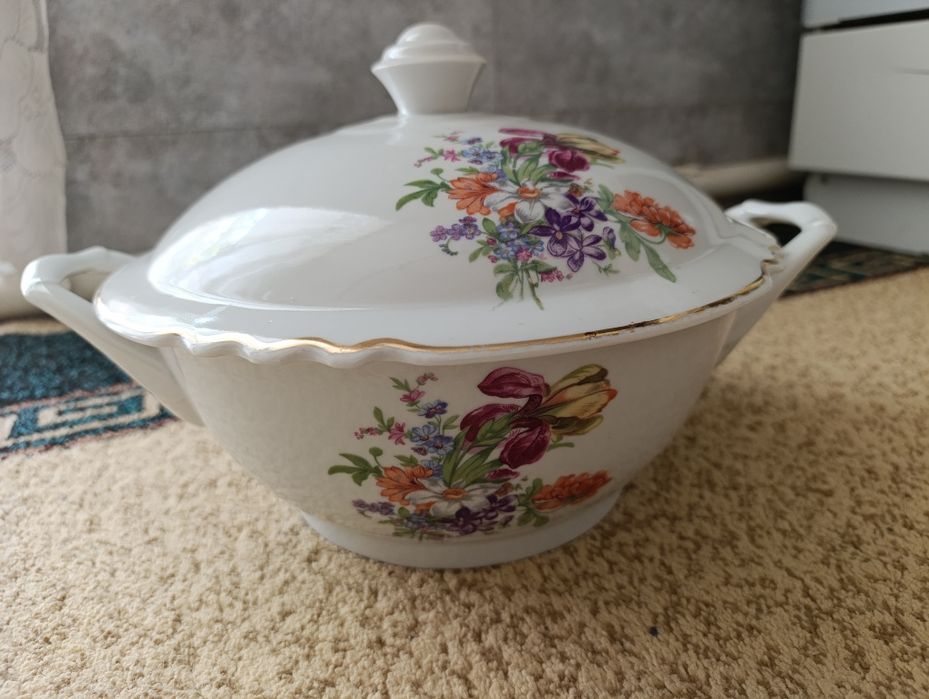 Супница.Дулево. Мейсенский букет