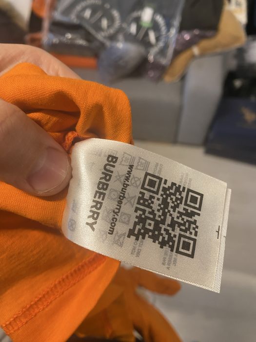 Tricou Burberry orange/portocaliu