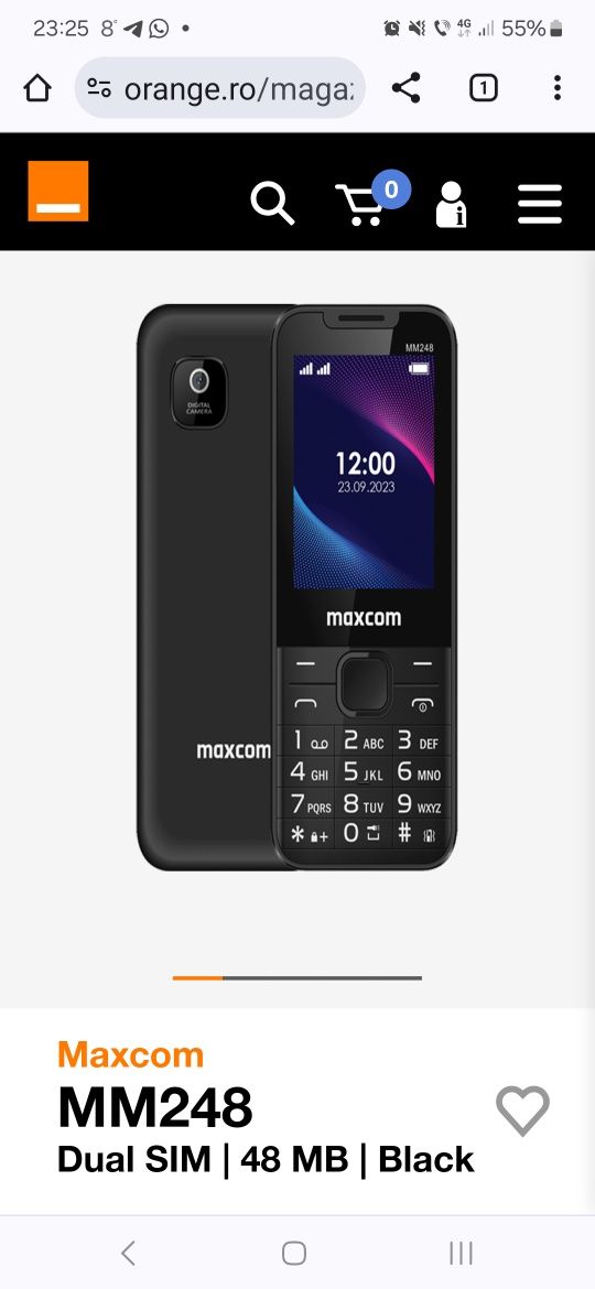 Telefon Maxcom MM 248,nou, sigilat