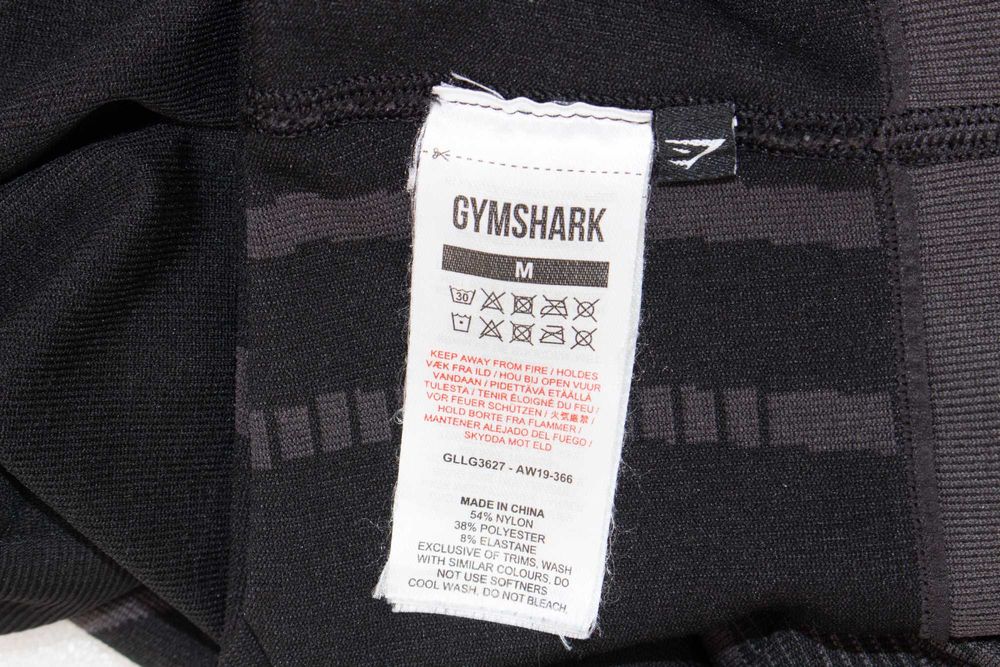 Gymshark дамски оригинален клин за фитнес висока талия черно сив М