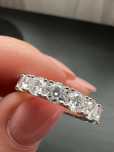 Inel eternity cu moissanite aprox 5 CT