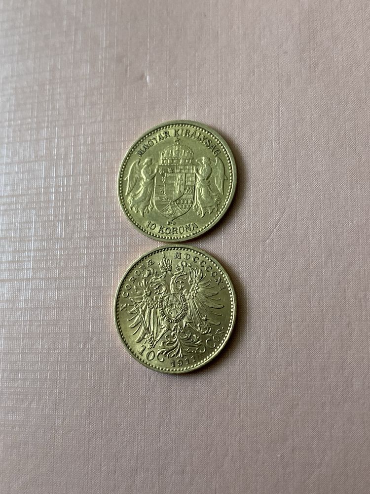 Moneda aur 10 Korona (Ungaria), 10 Corona (Austria) - COROANE
