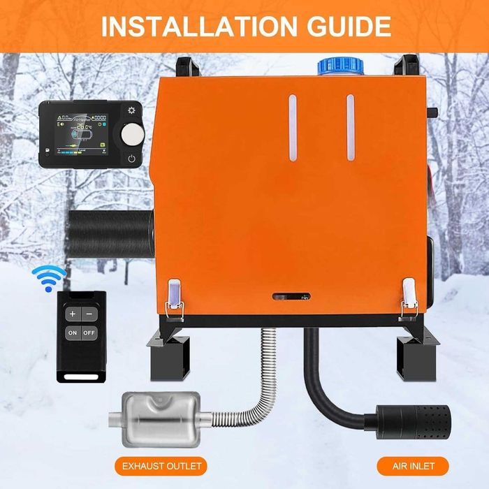 Webasto STANIS Sirocou 12V  8 kw + bluetooth auto portabil soba Vevor