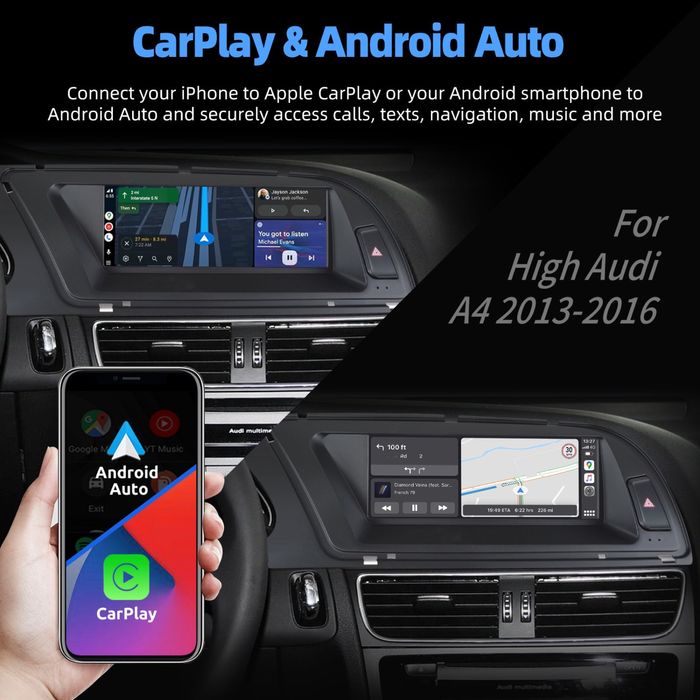Audi A4. 13-16 carplay androidauto Linux
