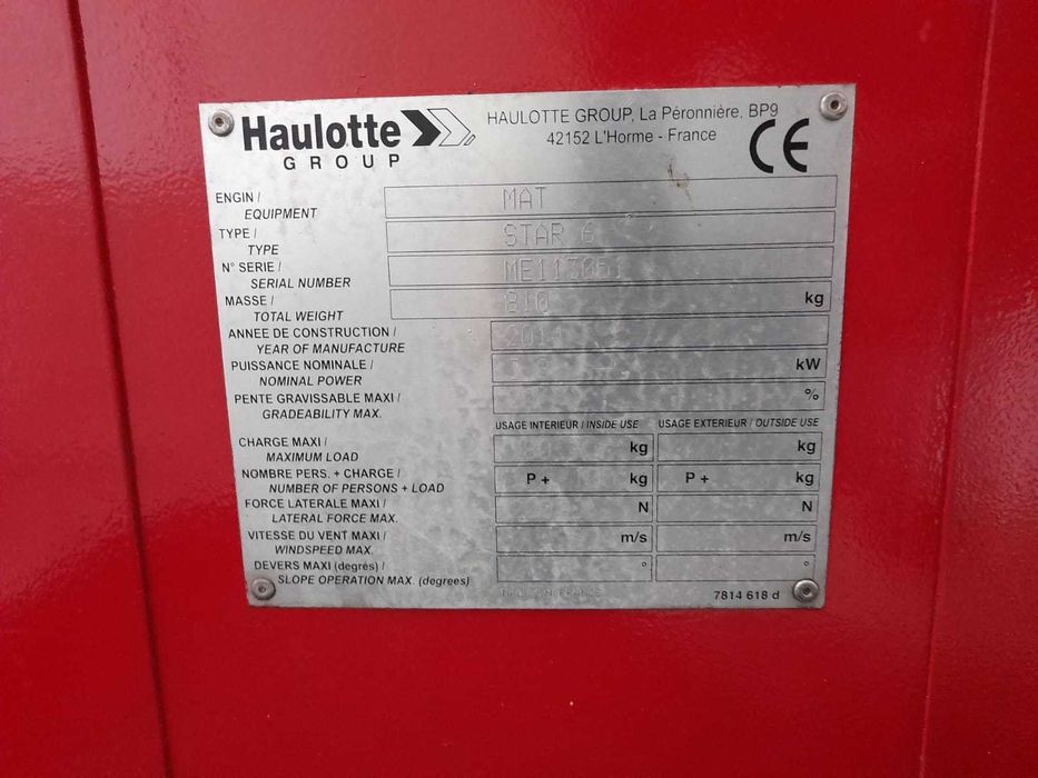 Nacela electrica SECOND HAND Haulotte Star 6