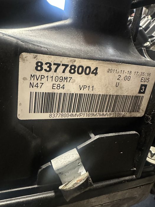 Motor Bmw X1 E84 2.0 d an 2011 cod N47D20C model 4X4