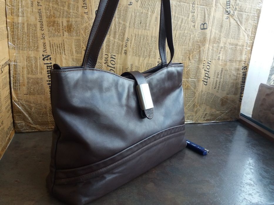 дамска чанта,кожена торба-кафява естествена кожа