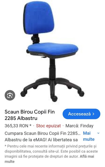 Scaun birou copii