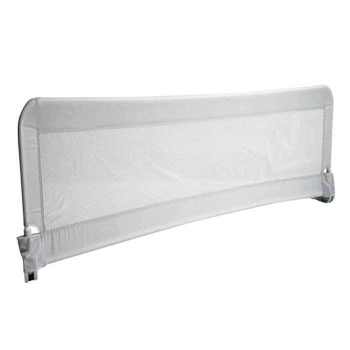 Doua Sine de protectie pentru pat copii, Honey Baby, gri, 150 x 40 cm