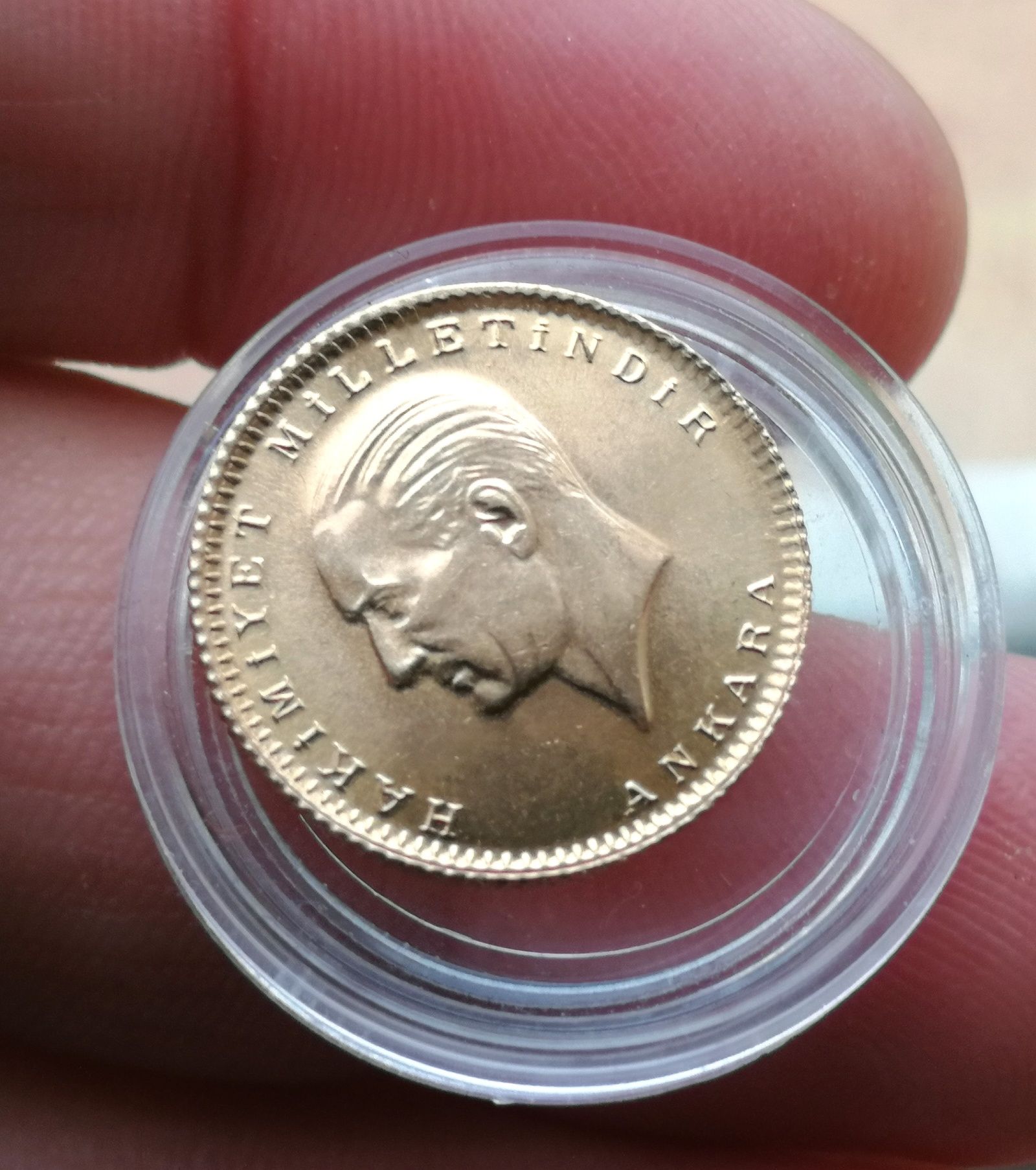 50 Kurus moneda Aur 22k