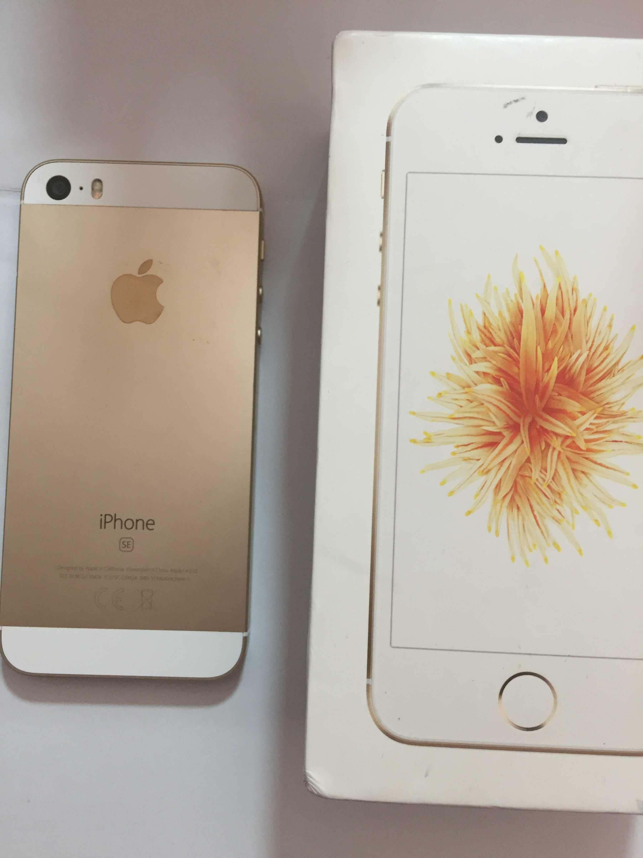 Iphone SE gold full box