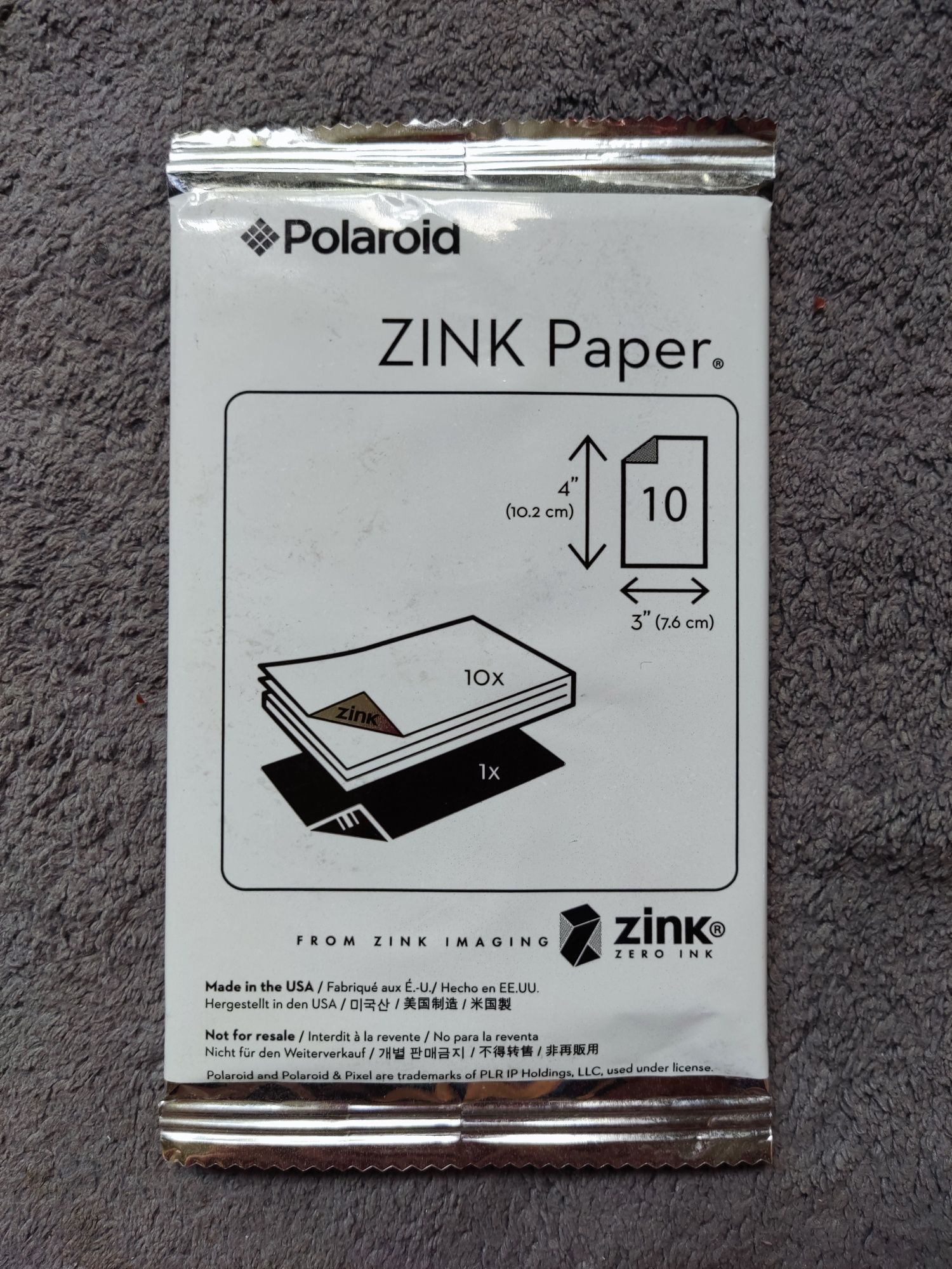 Фотохартия POLAROID ZINK PAPER 3 X 4 инча