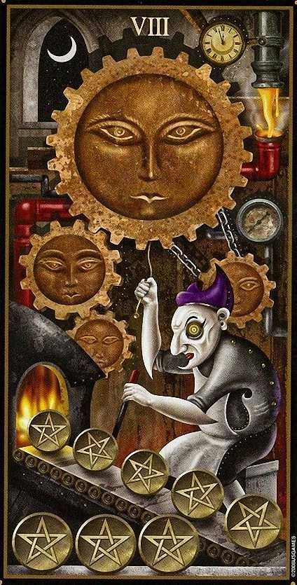 Гадальные карты Таро Безумной Луны - Deviant Moon Tarot, размер 7х12см