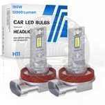 CARLUX LED Диодни Крушки H11 H8 180W 12V 300% светлина без вентилатор