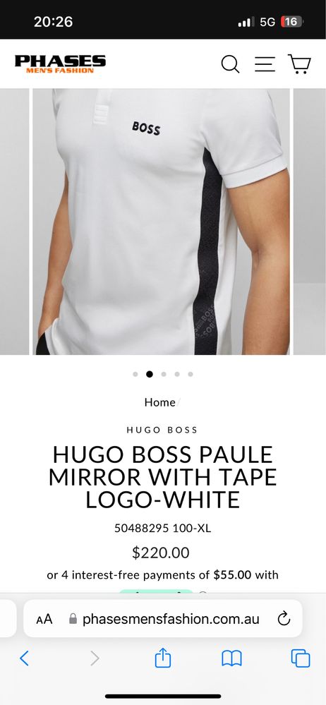 Hugo Boss : Paule Mirror - размер Л / Оригинал