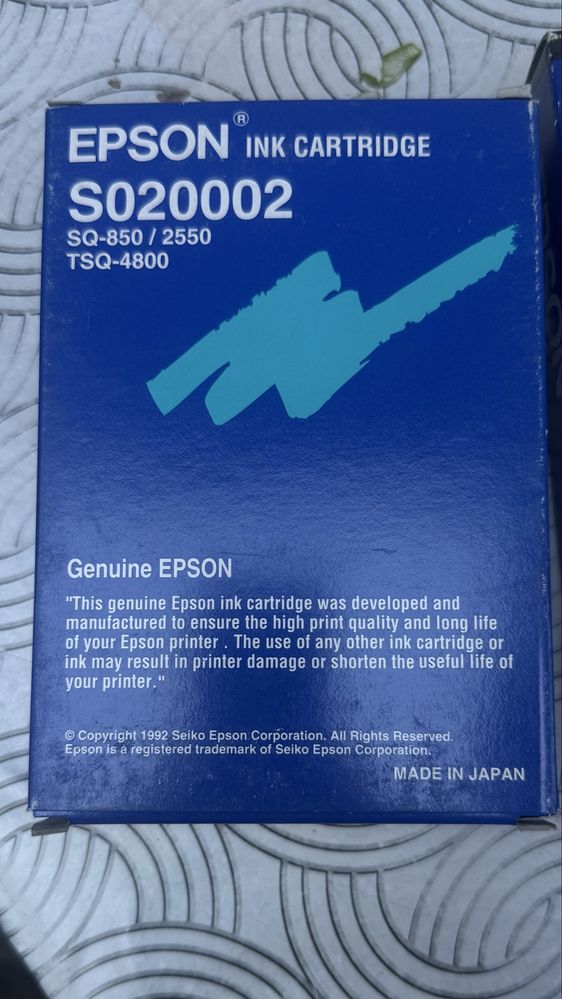 Оригинални касети Epson – T511, S020002, S020138 – нови, неотваряни