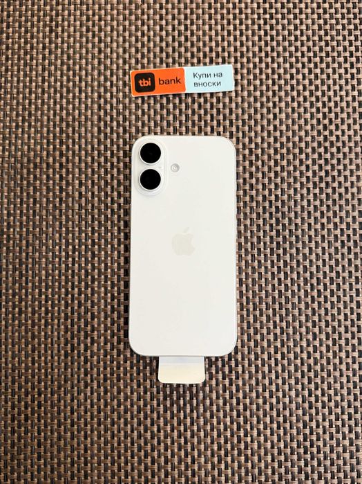 НОВ! ГАРАНЦИЯ! iPhone 16 / Лизинг от 46лв/м !! 128Gb  White - бял