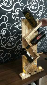 Suport sticle de vin din lemn