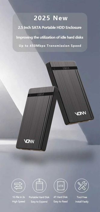 Carcasa rack pentru Hard disk SATA 2.5 inch, USB 3.0 Enclosure