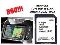 Renault Carminat R-LINK Tomtom Live Harti GPS 2025 Clio Megane Scenic