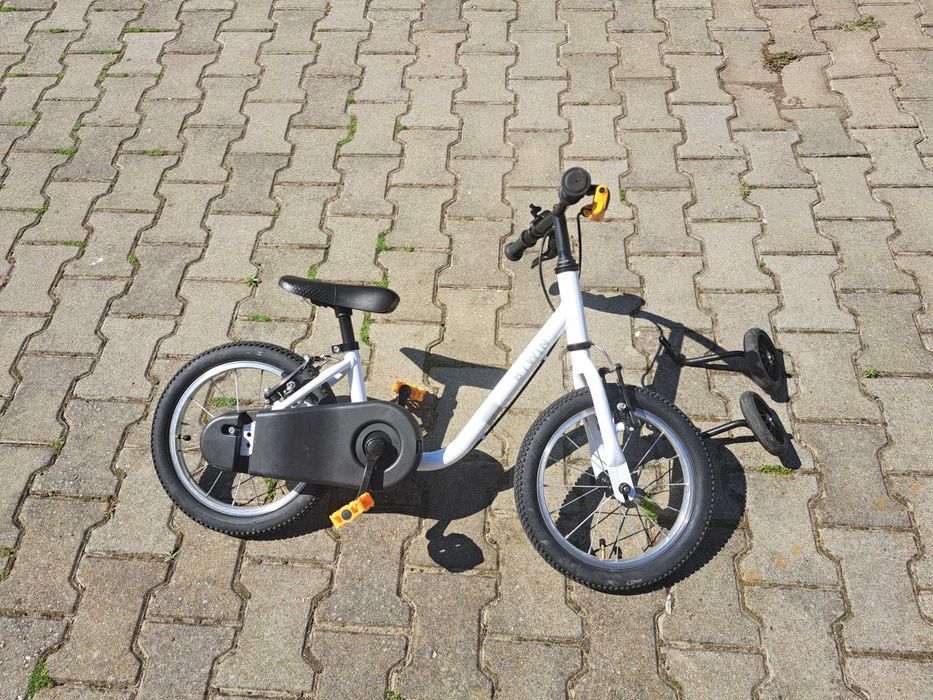 Bicicletă 16 inch 4-6 ani 100 Alb Copii