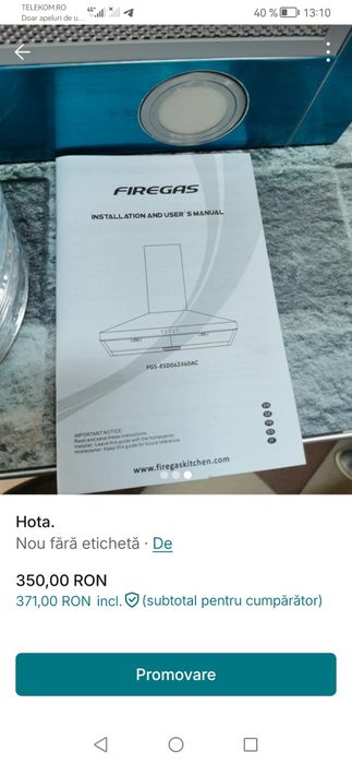 Hota de bucătărie
