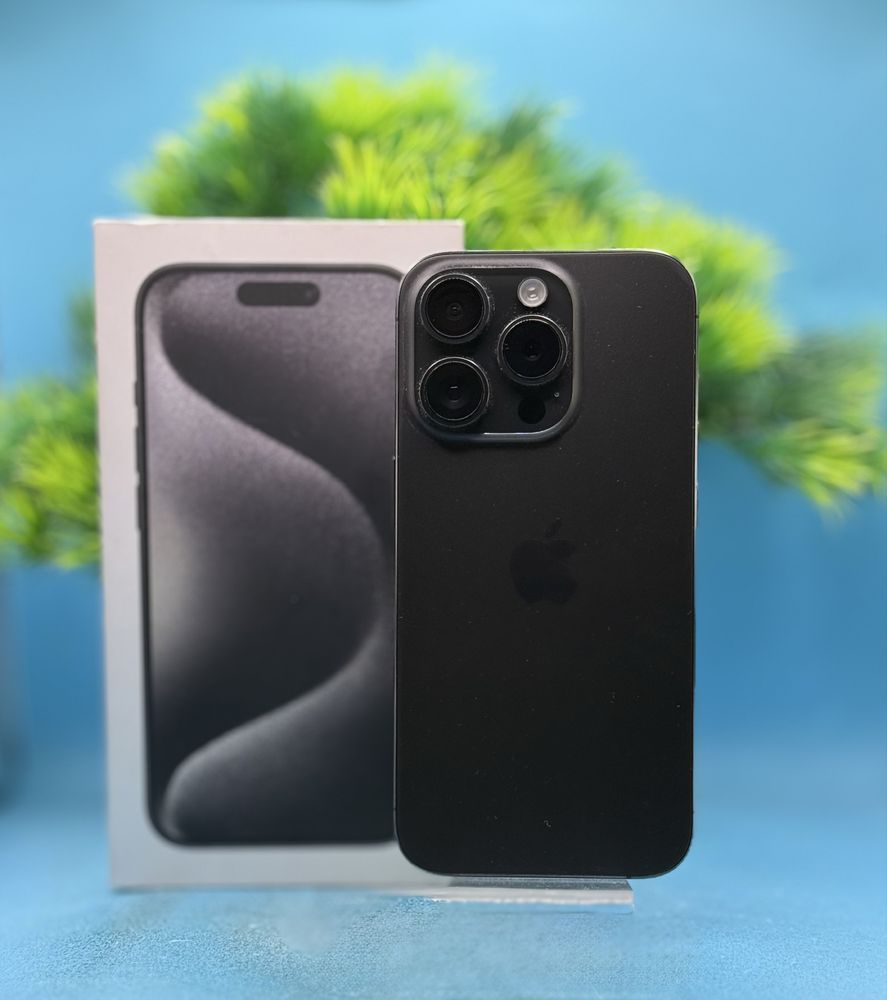 ГАРАНЦИОНЕН!!! Apple iPhone 15 Pro, 128GB, 5G, Black Titanium