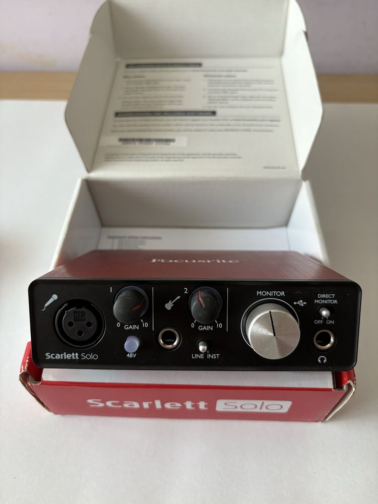 Звукозаписна карта, Focustrite Scarlett Solo2