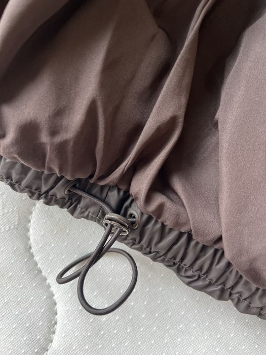 Кафяво късо зимно яке ZARA