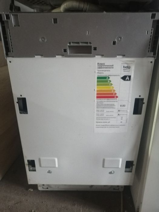 Посудомоечная машина в не рабочем состоянии.