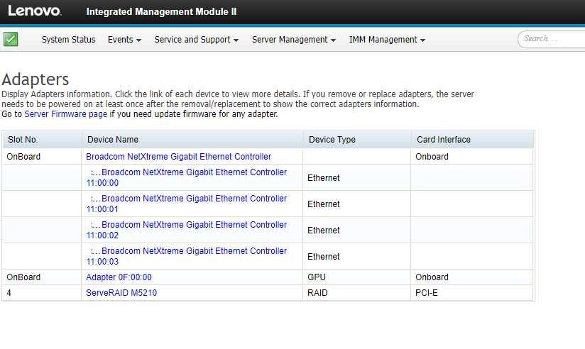 Server Lenovo/IBM x3550 M5