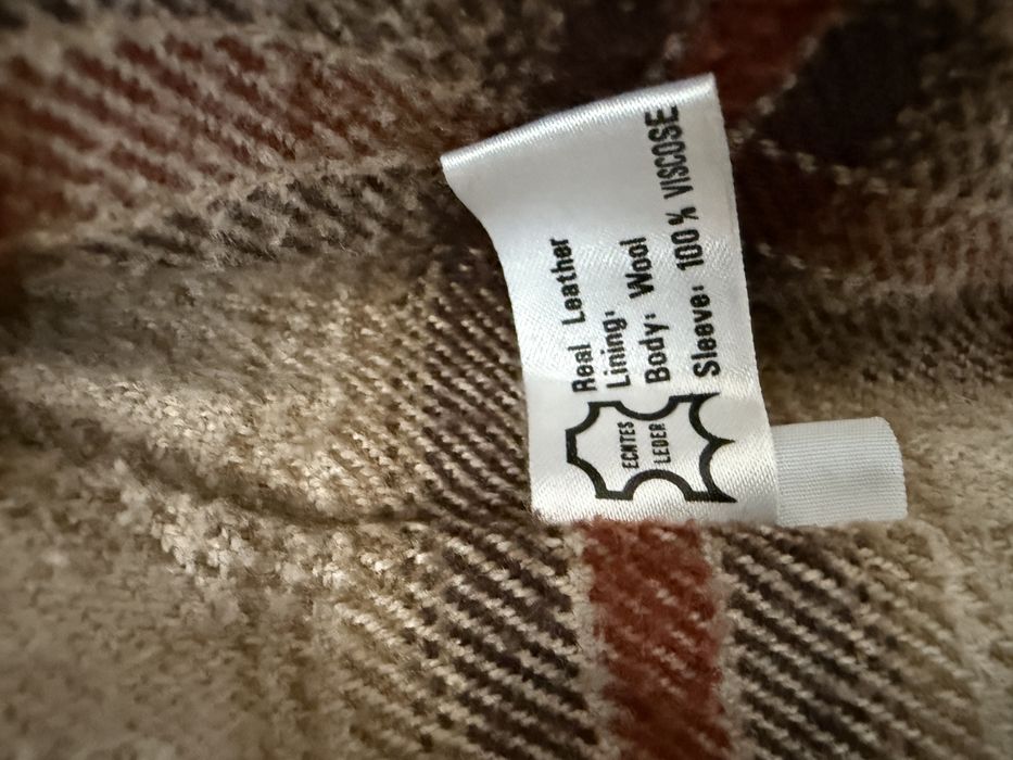 Geaca Piele Naturala CLOSED Interior Lana Bomber Barbati | Marime XL
