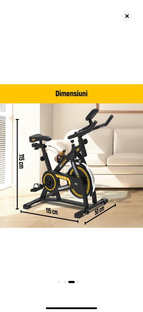 Bicicleta fitness interior Progressive SX2000, bluetooth