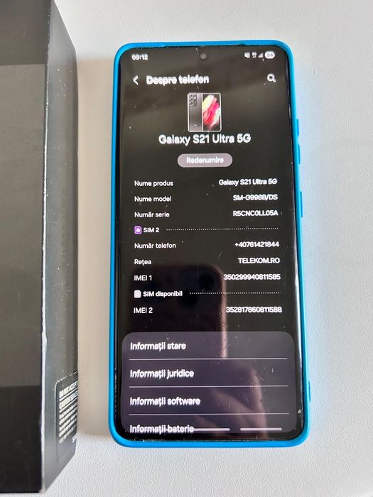 Samsung s21 ultra 5G 12/256 ROM