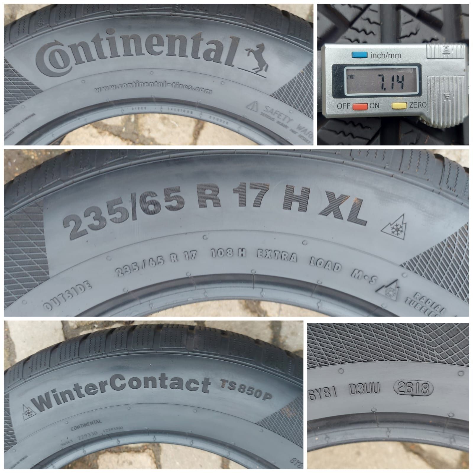 O bucată 235/225 65 R17 M+S iarnă - una Lassa Continental Michelin