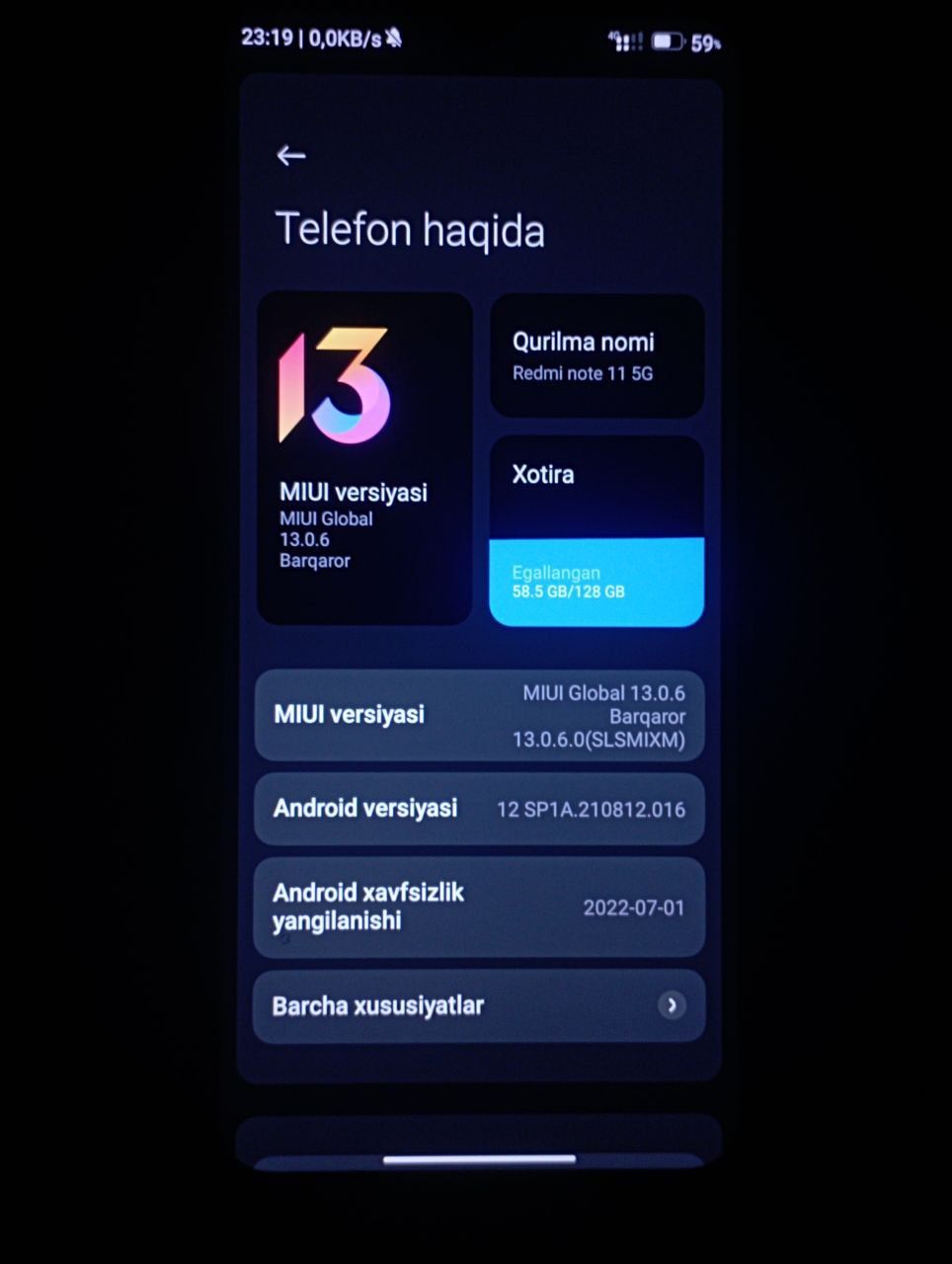 Redmi note 11E 5G sroshni sotiladi
