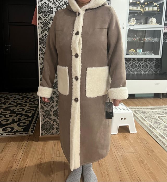 Двухсторонняя альпака дублёнка