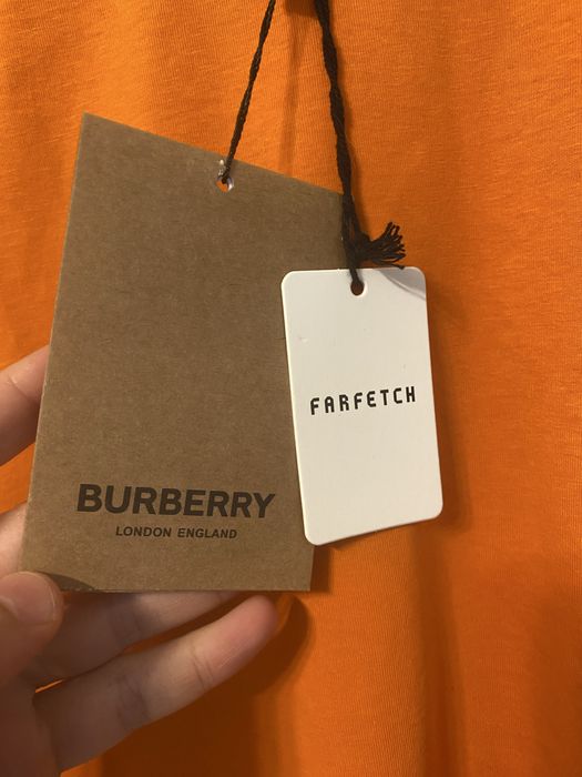 Tricou Burberry orange/portocaliu