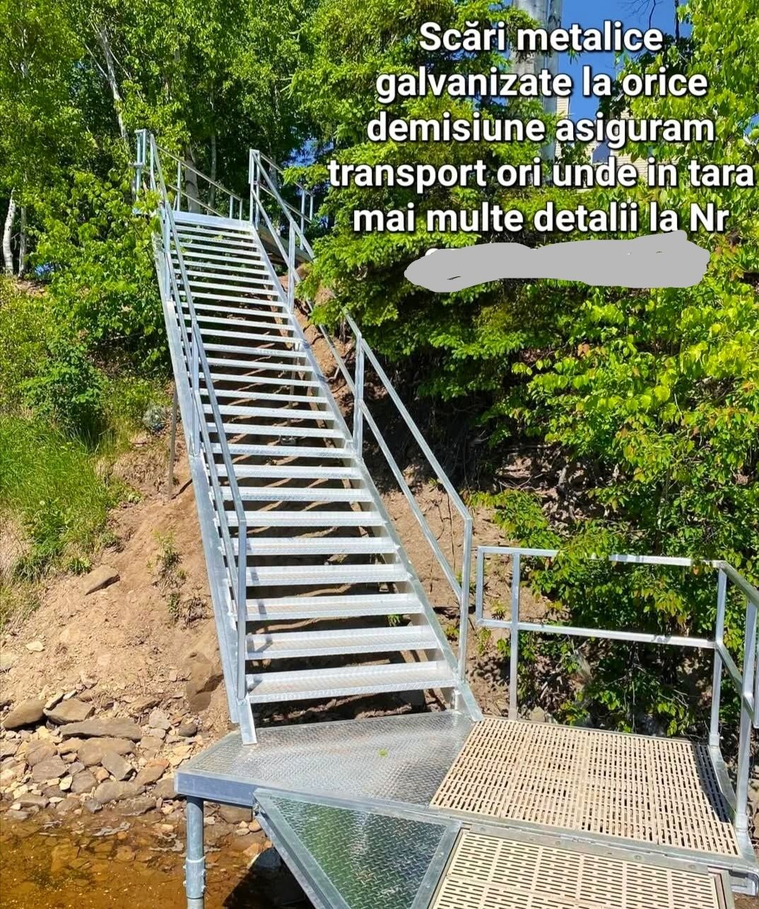 Scări metalice zincate 992u