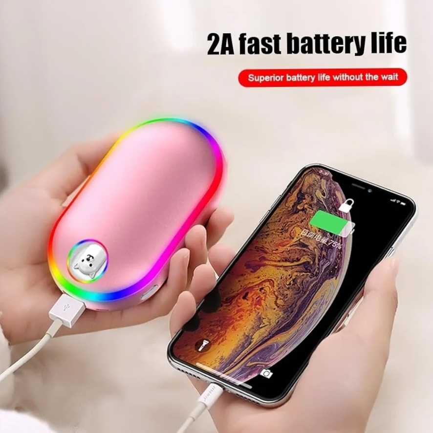 Power Bank и нагревател за ръце. 2 в 1 10000маh