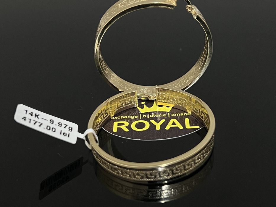 Bijuteria Royal CB : Cercei dama aur 14k 9,97gr