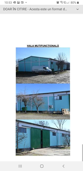 De vanzare ansamblu-hale+teren 6650mp-Craiova
