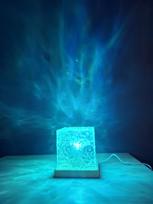 Lampă ambientală decorativă cu efect de apă / aurora boreală