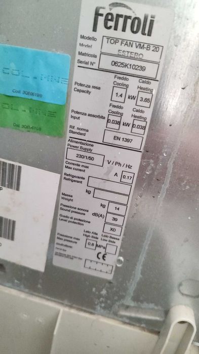 Vând ventiloconvectoare Ferroli