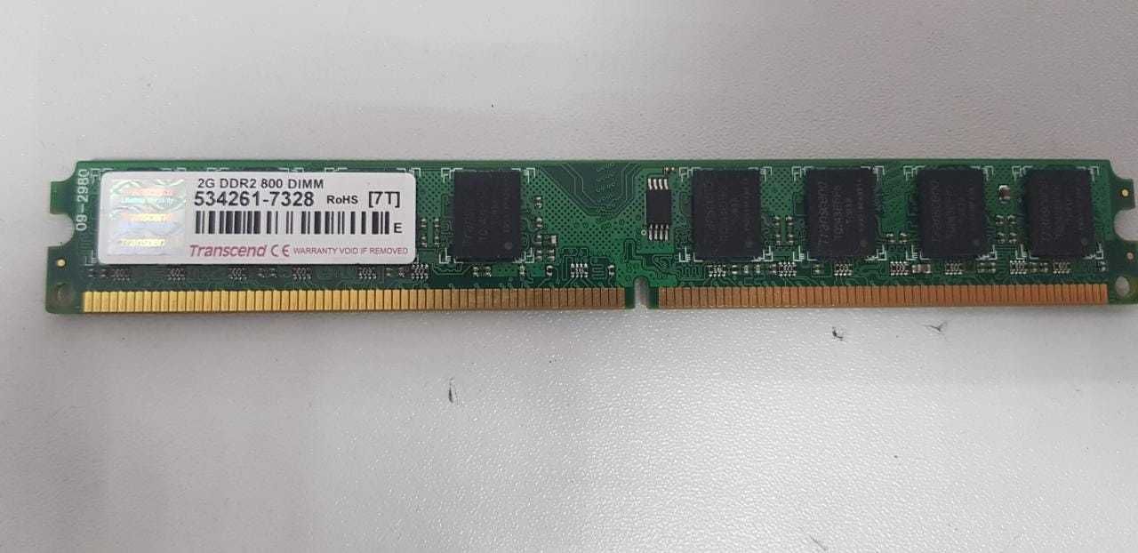 ОЗУ Оперативная память Transcend 2 ГБ DDR2 800 МГц CL5 (JM800QLU-2G)