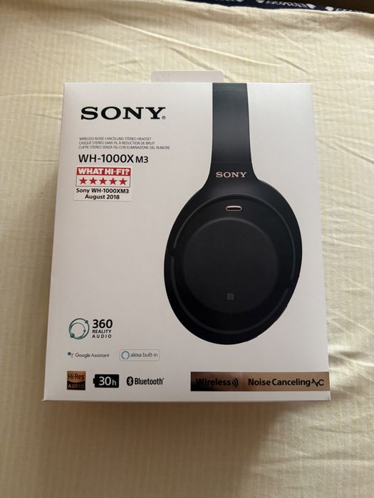 Слушалки Sony WH-1000XM3 Wireless Noise-Cancelling - Цял комплект