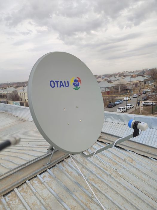 Установка спутниковое антенны Отау тв и Алма тв
