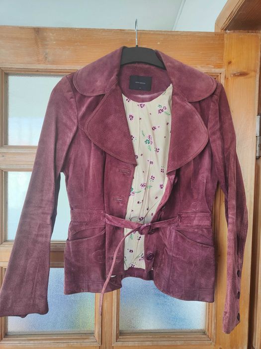 Geaca piele intoarsa ONLY mov