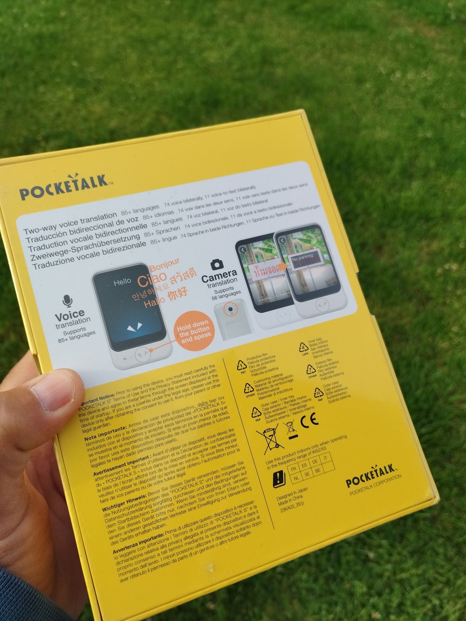 Translator Traducator Sigilat, PockeTalk S Plus-Anfier W10S