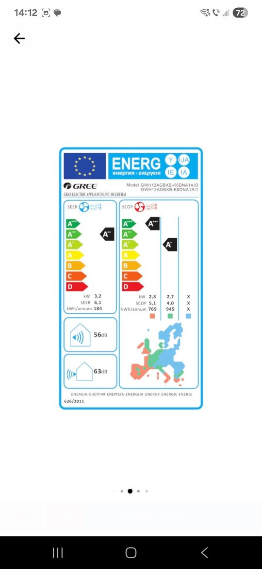 Aparat aer conditionat Gree,nou